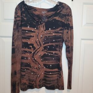 Womens Rock 47 studded shirt